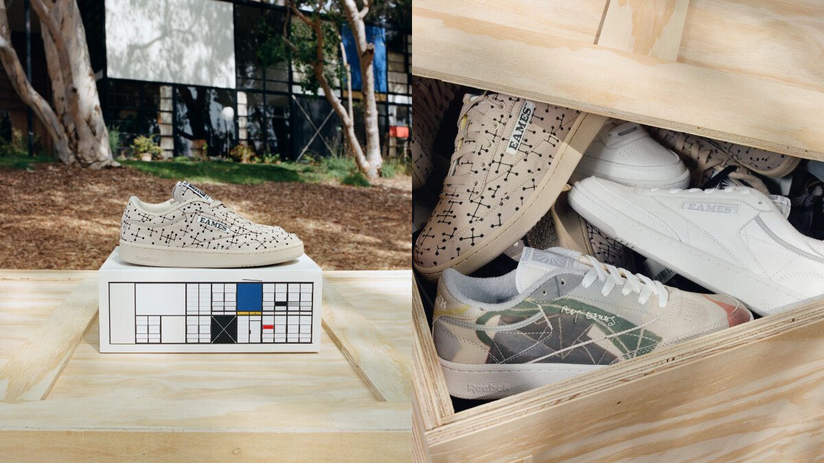 Reebok跨界找上傳奇設計事務所Eames Office！經典Club C換新衣，鞋盒包裝更值得收藏