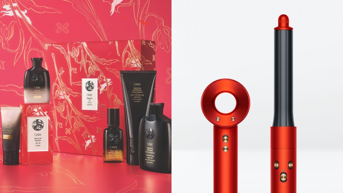 2023新年限定髮品推薦：Oribe 兔年奢華禮盒、Dyson托帕石橙紅新色吹風機＆Airwrap超美！